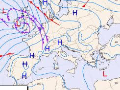 Euroweather The Weather Charts Of Italy Europe And