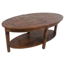 Make your décor memorable with the stylish benzara finley oval coffee table tucked into a corner or displayed in a hallway. 48 Revive Reclaimed Oval Coffee Table Natural Alaterre Furniture Target