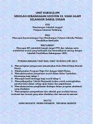 Ubahsuai rumah kos rendah 2 tingkat seksyen 19 shah alam via www.youtube.com. Unit Kurikulum Visi Misi