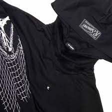 Raf Simons Oversized Printed Gothic Hoodie Black Scarf 212 M190 19004 0099 Outback Sylt