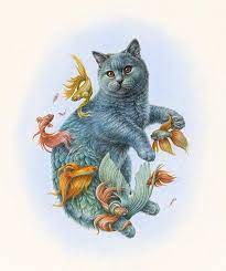 More from this artist similar designs. Artists Inventory Mermaid Cat Cat Art Mermaid Art