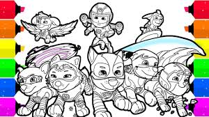 Paw patrol paw patrol zum kleinen preis. Paw Patrol Mighty Pups Coloring Pages For Kids Youtube