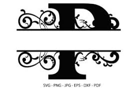 Download P Alphabet Split Font Monogram Graphic Graphic By Redcreations Creative Fabrica