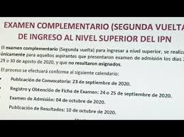 Modalidades no escolarizada y mixta. Ya Es Oficial La Segunda Vuelta Del Examen De Admision Ipn Youtube