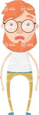 Do you want to know the names of these 21 characters? Shy Ginger Guy With Glasses And Beard Character Graphicmama