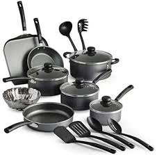 Juega a estos divertidos juegos de cocina para juegos de cocina gratis en juegos 10.com. Amazon Com Colibyou Juego De 18 Ollas Antiadherentes Y Sartenes Para Cocina Gris Kitchen Dining