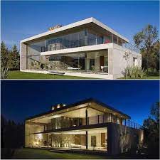 Pintu utama tampak kecil terletak di ujung bangunan. 900 Modern Villa Designs Ideas In 2021 Modern Villa Design Villa Design Architecture