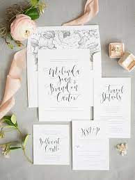 Calligraphy Wedding Invitations From Shine Wedding Invitations Shine Wedding Invitations Calligraphy Wedding Invitation Modern Wedding Invitations