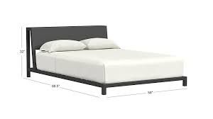 Image With Dimension For Alpine Gunmetal Full Bed Bed Steel Bed Full Bed Dimensions