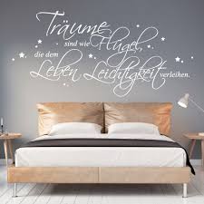 Noch viele weitere schöne wandtattoos für das schlafzimmer in unserem shop. Traume Sind Wie Flugel Wandtattoo Loft