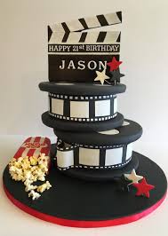 Movie night goes glam with hollywood theme party supplies & hollywood party decorations! Film Movie Cake Movie Cakes 21st Birthday Cakes Movie Theme Cake