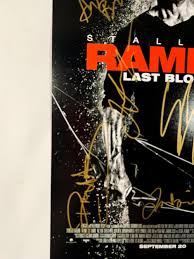 Svg's and png's are supported. Sold Price Rambo Last Blood Signed 12x18 Movie Poster April 6 0120 11 30 Am Pdt