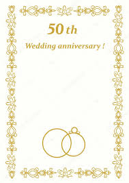 The years just flew by and before we know. 50th Wedding Anniversary Card For Greetings And Writing Text Vector Illustration Golden Anniversary Celebrate Wedding Wedding Invitation Card White Background Wedding Elements Invitation Card Premium Vector In Adobe Illustrator Ai Ai