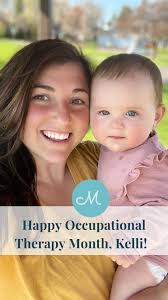 Happy OT Month to Kelli Mueller, MS OTR/L! 💕, Kelli and Wren are working 