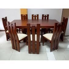 Elegant dining room furniture with an extendable table in ivory soft color. Eagle Handicrafts Wooden Dining Table Elite Furniture Id 21245646597