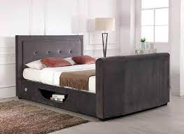 King bed with storage bench footboard tv beds. Juliet Ottoman Tv Bed Flair Furnishings H O Stores Uk