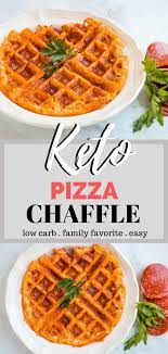 6 Minute Keto Pizza Chaffle Recipe Ketofocus Recipe Waffle Maker Recipes Keto Waffle Food