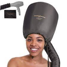 One of the things you should do for your black hair is to use a hooded hair dryer as it's able to get the best out of the cosmetic products. Amazon Com Bonnet Hood Hair Dryer Attachment By Granteva Relax Speeds Up Drying Time At Home Easy To Use For Styling Curling And Deep Conditioning Soft Adjustable Fits To All Small