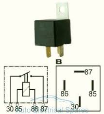 Slide this wire's wire terminal onto the hella relay's terminal marked 86 (see reference 2 under the common. 160239 Mini Relay 12v 70a