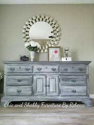 Upcycled Repurposed And Reloved Diy This 80 S Oak Dresser Gray Chalk Paint Black G Painted Bedroom Furniture Chalk Paint Bedroom Furniture Shabby Furniture
