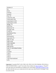 The channel broadcasts sports programmings. Https Www Orange Ro Servicii Fixe Tv Orange Tv Go Pdf 2020 07 32 Canale Iun Pdf