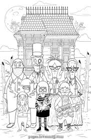 Creative And Great Coloring Web Page Of The Adams Household Coloring Web Page Of The Househol Family Coloring Pages Family Coloring Super Coloring Pages