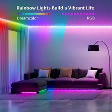 Shop wayfair for the best game room lighting. Lepro 20m Ultra Long Magiccolor Led Strip Lights Music Sync Rgbic Rainbow Colour Changing Ip65 Waterproof Rope Light For Bedroom Party Gaming Room Decoration 2x10m Stick On Plug N Play