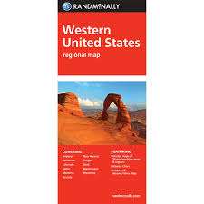 Folded Map Western United States