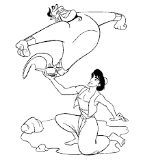 And abu, being abu, is stealing the bracelet from her hand. Pictures Of Aladdin Coloring Home