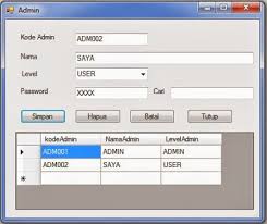 Membuat Form Admin Dengan Visual Basic 2010 Photoshop