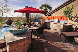 Home designing blog magazine covering architecture, cool products! Beautiful Saltillo Tile Floor Mediterranean Patio Decor Ideas Deavita
