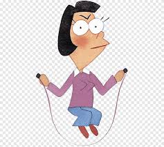 Cartoon Jump Ropes Cartoon Hand Painted Lady Rope Skipping Watercolor Painting Painted Png Pngegg Cartoon rope, rope, brown rope illustration, food, wafer, red rope png. pngegg