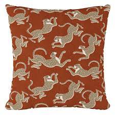 5% coupon applied at checkout. 18 X18 Leopard Run Square Throw Pillow Orange Skyline Furniture Target