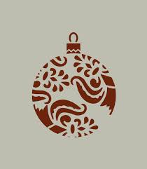 Boule De Noel Decoration De Noel Pochoir En Vinyle Adhesif Ref 177 Decoration D Interieur Par Larabe Pochoir Noel Cartes De Noel Kirigami Decoration Noel