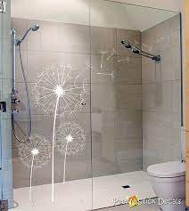 About half the size of a traditional tub, a corner tub efficiently fills that awkward corner space, and can work as just a tub, or a tub and shower combo. Custom Frosted Etched Glass Decal Dandelions Etched Glass Window Decal Frosted Glass Vinyl Decor Glass Shower Glass Shower Doors Glass Bathroom