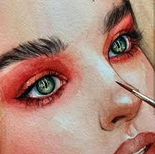 Pinkheartsandsparkledreams Tumblr Com Shared By In 2020 Watercolor Portraits Watercolor Portrait Tutorial Art Painting