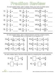 From Patterns To Probability And Addition To Multiplication Every Kid Can Benefit From A H Middle School Math Worksheets Fractions Review Fractions Worksheets