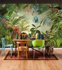 Le Papier Peint Tropical Les Plus Beaux Exemples Trouves Sur Pinterest Papier Peint Deco Papier Peint Tropical