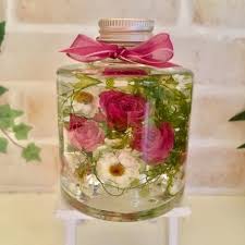 ボトルテラリウム2点セット 美しいまま枯れないお花をアンティークなボトルに詰めて ボトルフラワー デコレーションボトル ドライフラワー