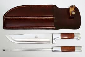 Kit Para Churrasco Artesanal 8 Polegadas Faca E Chaira Com Bainha Em Couro Bainha De Faca Facas Facas Artesanais
