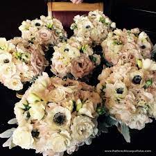 Bouquet With Quicksand Roses Hydrangea Bridal Bouquet Floral Anemone Wedding