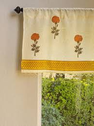 beaded fabric kitchen window valance