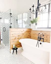 Sprucing up old or outdated tiles is easier than you think with a lick of paint. 20 Modern Farmhouse And Cottage Bathroom Tile Ideas