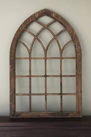 Arch Window Farmhouse Frame Heirloom Faux Window Frame Etsy In 2021 Faux Window Farmhouse Frames Fake Window