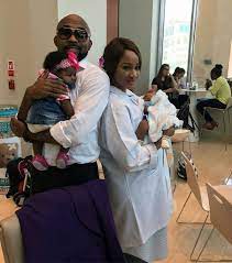 Banky W And Adesua Etomi With Their Twins On Set Of The Wedding Party 2 Nigerian Traditional Wear Nigerian Bride Wedding Party