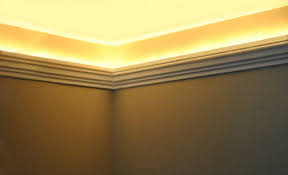 Www.highlandridgerv.com • led lighting in ceiling • crown molding exterior: Install Raceway Wires Led Rope And Indirect Lighting In Foam Crown Molding