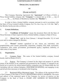 A last will and testament allows you to control what happens to your estate (your money, property, and other assets) after your death. Single Member Llc Operating Agreement Texas Pdf Free Download