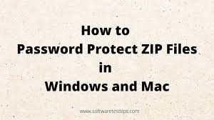 An official website of the united states government the.gov means it's official. How To Password Protect Zip Files In Windows And Mac