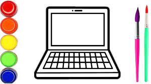 Maybe you would like to learn more about one of these? Gambar Laptop Dan Halaman Mewarnai Untuk Anak Anak Cara Menggambar Dan Mewarnai Laptop Youtube