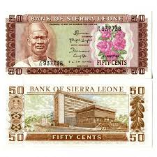 1984 * Billete Sierra Leona 50 Cents "President Siaka Stevens" (p4e) SC